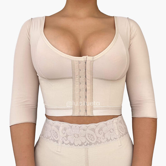 Brasier postoperatorio colombiano con ajuste frontal