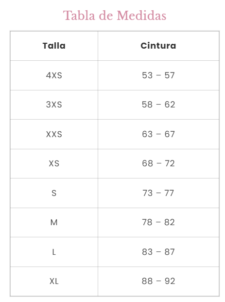 Cinturilla Silueta Extrema