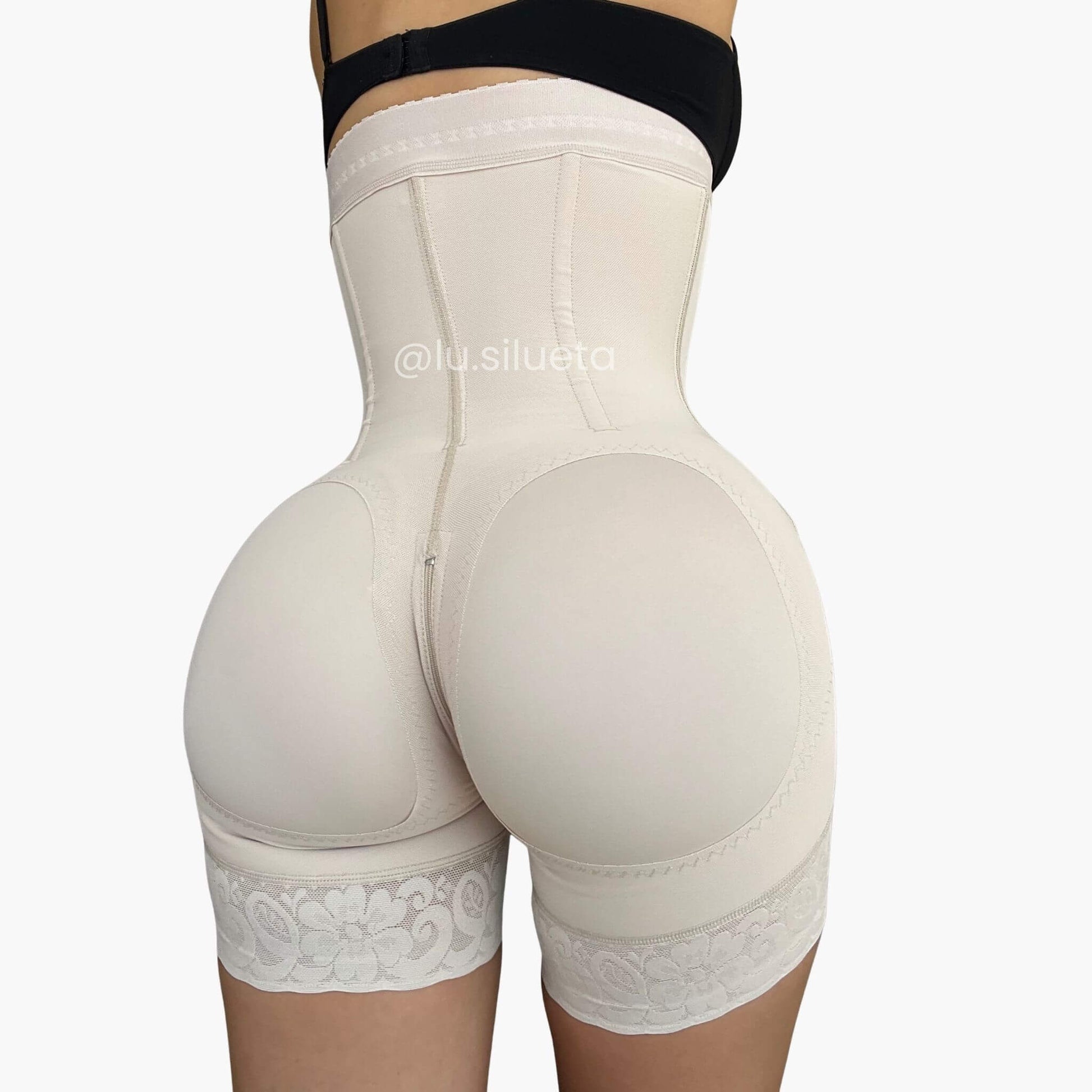 Faja straples alta compresión varillas en cintura realce natural de glúteo