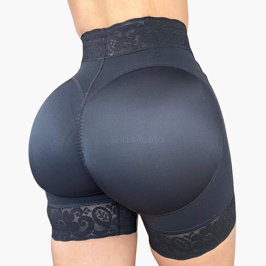 Short faja moldeadora levanta cola diseño corazón, Lu Silueta Chile — Faja Colombiana Lu Silueta Chile