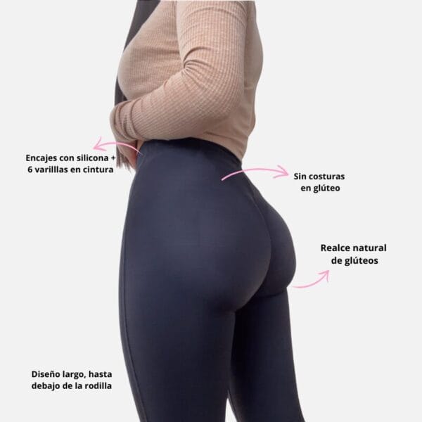 Short Levanta Cola Invisible Prehormada Rodilla - Imagen 2