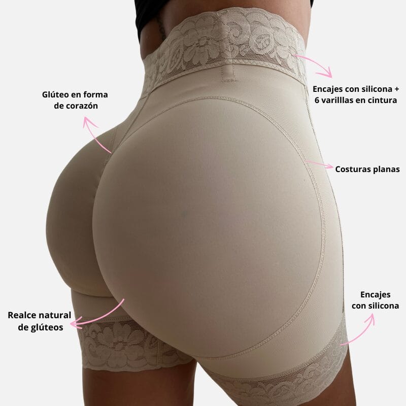 Short Moldeador Levanta Cola Corazón